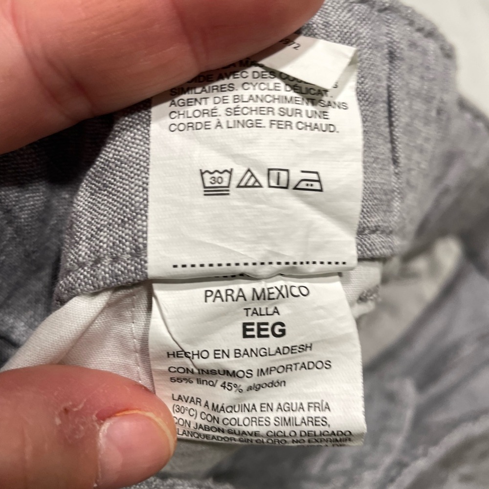 Perry Ellis Linen‎ Blend Drawstring Shorts, Gray, XXL - New With Tags - Picture 3 of 8